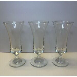 Danish Design‎ Cordial Sherry Glasses Footed Dansk Design 4.5" T Set Of 3